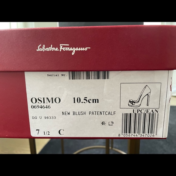 Salvatore Ferragamo Osimo Heels in New Blush Patent - Picture 7 of 8